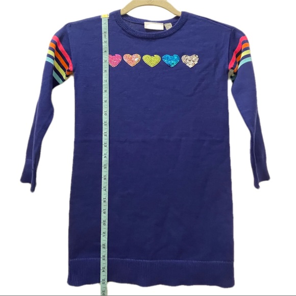PLACE by The Children’s Place Heart Sequins Thin Sweater Small (5/6) Multicolor - Picture 7 of 12